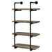 Elmcrest 24-inch 4-shelf Wall Bookshelf Rustic Oak