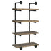 Elmcrest 24-inch 4-shelf Wall Bookshelf Rustic Oak