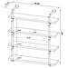 Elmcrest 39-inch 4-shelf Wall Bookshelf Grey Driftwood