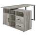 Hertford 59-inch L-Shape Computer Desk Grey Driftwood
