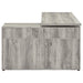 Hertford 59-inch L-Shape Computer Desk Grey Driftwood