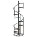 Roseglen 69-inch 8-shelf Staircase Bookshelf Rustic Brown