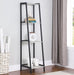 Pinckard 69-inch 4-shelf Bookshelf Grey Stone and Black