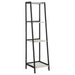 Pinckard 69-inch 4-shelf Bookshelf Grey Stone and Black