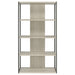 Loomis 72-inch 4-shelf Bookshelf Whitewashed Grey