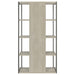 Loomis 72-inch 4-shelf Bookshelf Whitewashed Grey