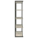 Loomis 72-inch 4-shelf Bookshelf Whitewashed Grey