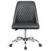 Althea Upholstered Adjustable Home Office Desk Chair Grey