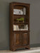 Hartshill 78-inch 3-shelf Cabinet Bookcase Burnished Oak