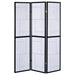 Damis 3-Panel Room Divider Folding Shoji Screen Black