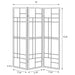 Katerina 3-Panel Room Divider Folding Shoji Screen Cherry