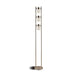 Munson 65-inch 3 Swivel Lights Metal Floor Lamp Silver
