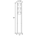 Munson 65-inch 3 Swivel Lights Metal Floor Lamp Silver
