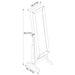 Batista Cheval Mirror with Jewelry Storage White
