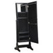 Cortez Cheval Mirror with Jewelry Storage Black