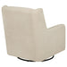 Serra Boucle Upholstered Swivel Glider Sandy Beige