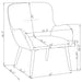 Calvin Upholstered Modern Arm Accent Chair Rust