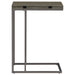 Pedro Expandable C-Shaped Sofa Side Table Weathered Grey