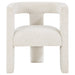 Petra Boucle Upholstered Accent Side Chair White