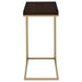 Pedro Expandable C-Shaped Sofa Side Table Chestnut