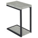 Beck Engineered Wood C-Shape Sofa Side Table Cement