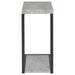 Beck Engineered Wood C-Shape Sofa Side Table Cement