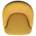 Leon Upholstered Barrel Accent Swivel Chair Mustard Yellow