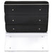 Serreta Boucle Upholstered Armless Acrylic Chair Black