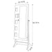 Doyle Cheval Mirror with Jewelry Storage White