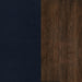 Cheryl Upholstered Wood Arm Accent Chair Dark Blue