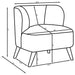 Alonzo Faux Sheepskin Upholstered Accent Chair Natural