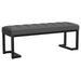 Mesa Boucle Upholstered Tufted Accent Bench Charcoal