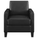 Julio Upholstered Track Arm Accent Chair Black