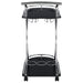 Elfman 2-tier Glass Shelf Metal Bar Cart Black and Chrome