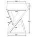 Lily Solid Reclaimed Wood Accent Side Table Natural