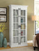 Toni 2-door Wood Tall Storage Cabinet Distressed White