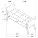 Farrah Velvet Upholstered Rolled Arm Storage Bench Silver