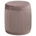 Tovar Round Upholstered Ottoman Mauve