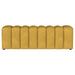 Summer Fabric Upholstered Tufted Accent Bench Mustard Yellow
