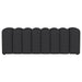 Summer Fabric Upholstered Tufted Accent Bench Charcoal