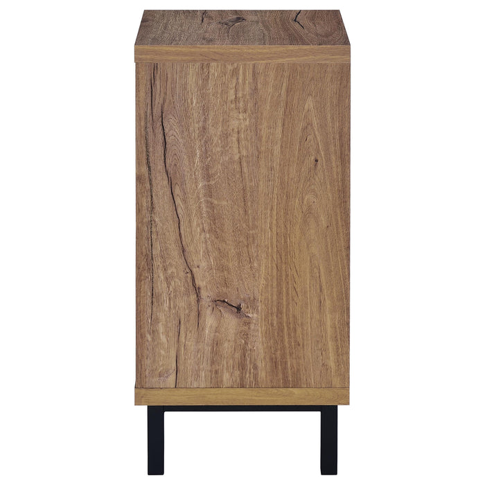 Teller 1-door Entryway Shoe Storage Bench Natural Oak