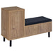 Teller 1-door Entryway Shoe Storage Bench Natural Oak