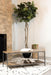Gerbera Wood Accent Bench with Shelf Natural and Gunmetal