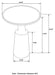 Ixia Round Solid Mango Wood Accent Side Table Natural