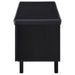 Brixton 2-door Padded Entryway Shoe Storage Bench Black