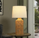 Nairobi Empire Shade Handwoven Rattan Table Lamp Natural