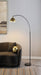 Gloria 74-inch Arched Dome Shade Metal Floor Lamp Black