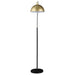 Gloria 74-inch Arched Dome Shade Metal Floor Lamp Black