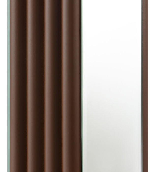 Elena 30-inch Square Tapered Mirrored Table Lamp Brown