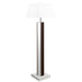 Elena 67-inch Square Tapered Mirrored Floor Lamp Brown